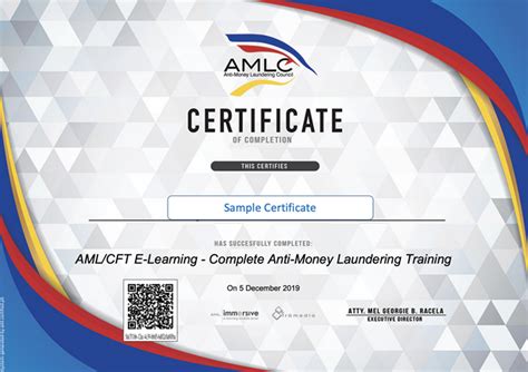 amla certification philippines.